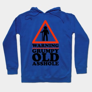 Warning Grumpy Old Asshole Funny Senior Hoodie